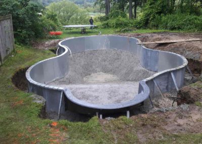 unfinished pool